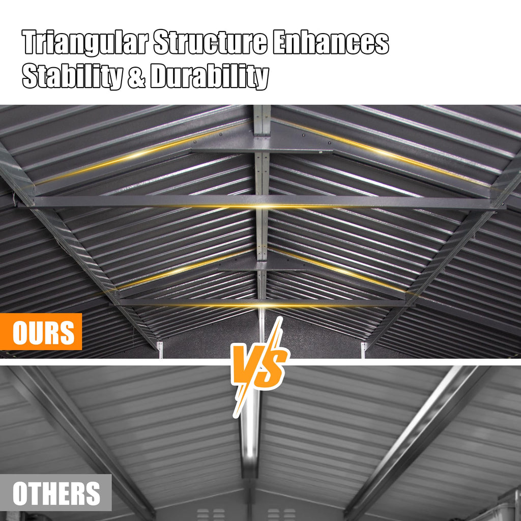 Titan 12'x25' Heavy-Duty Metal Garage | All-Weather Shelter & Storage Suite